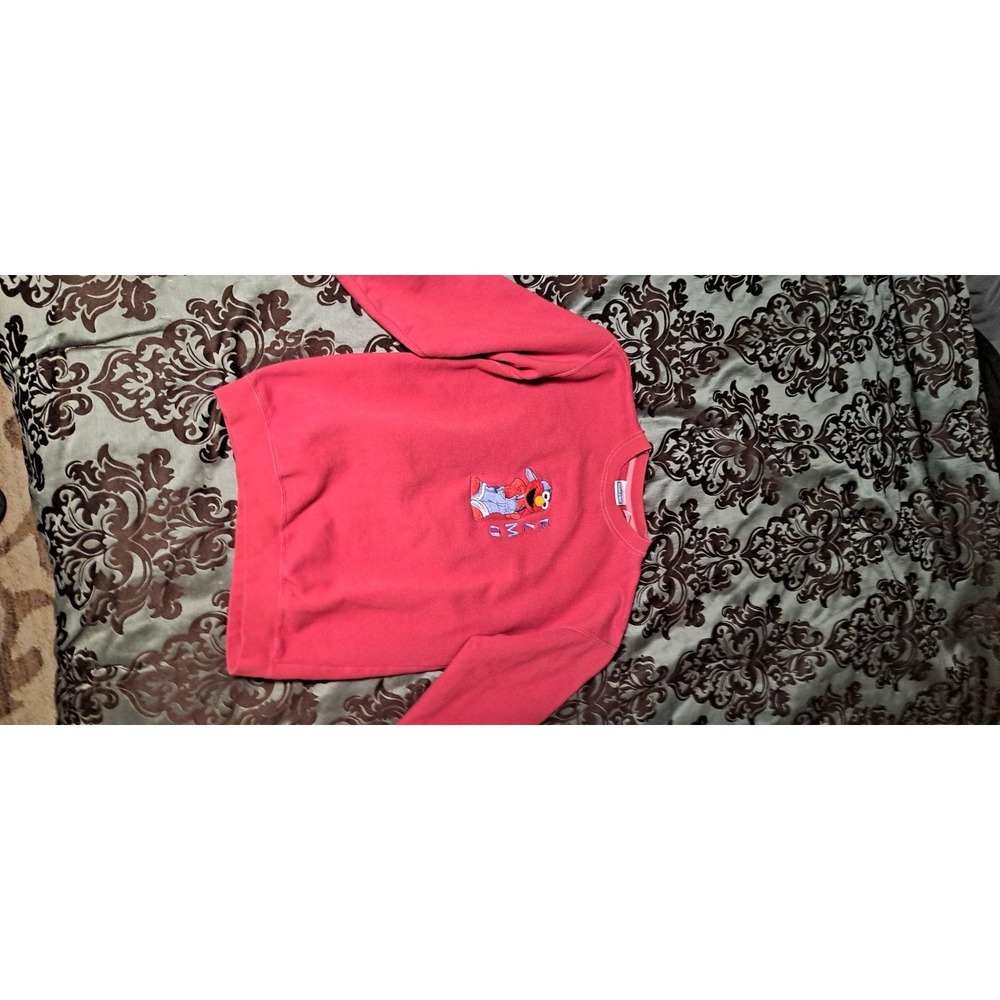 Sesame Street Elmo Red Sweatshirt Vintage 90s Medium